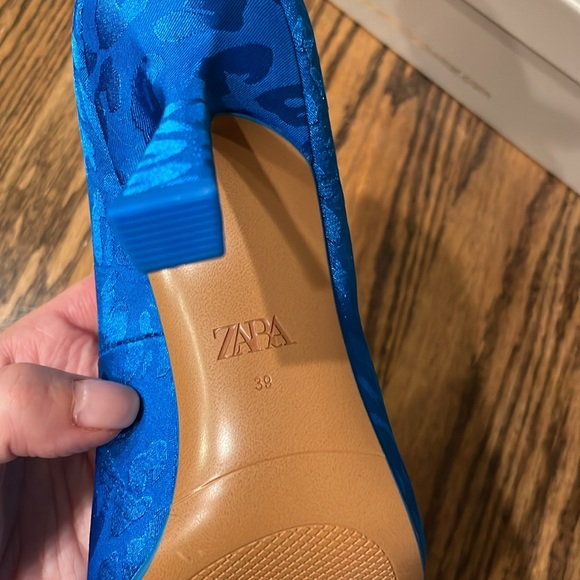 ZARA blue heels NWT - Picture 6 of 6